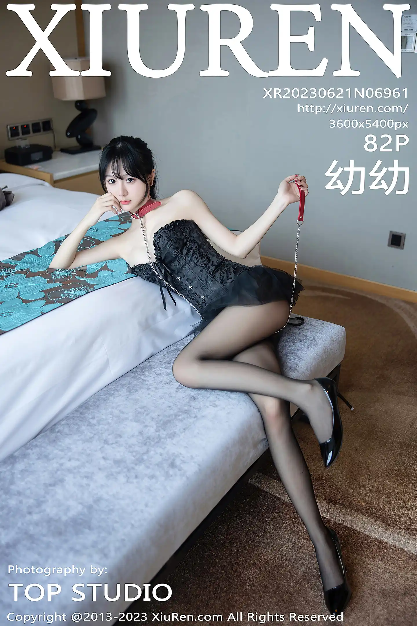 [XiuRen秀人网]No.6961_模特幼幼性感黑色露肩礼裙配超薄黑丝秀完美身材惹火诱惑写真82P-秀人网 - XiuRen.Space